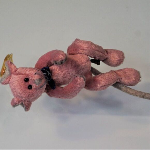 Ty Beanie Babies Cromwell Pink Mouse Retired Plush Toy 1993 Attic Treasures - Picture 6 of 9